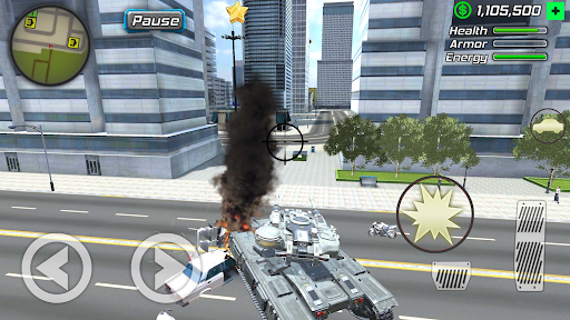 Rope Frog Ninja Hero Car Vegas screenshot 6