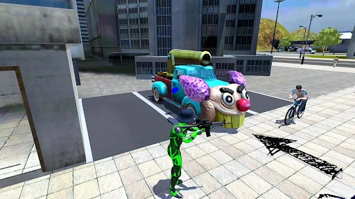 Rope Frog Ninja Hero Car Vegas screenshot 4